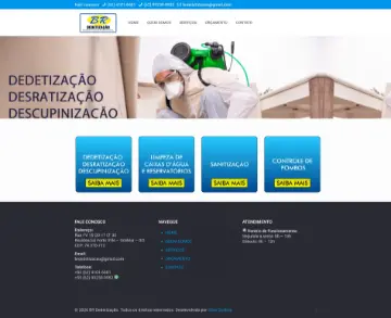 Site BR Dedetização desenvolvido pela Sites Goiânia